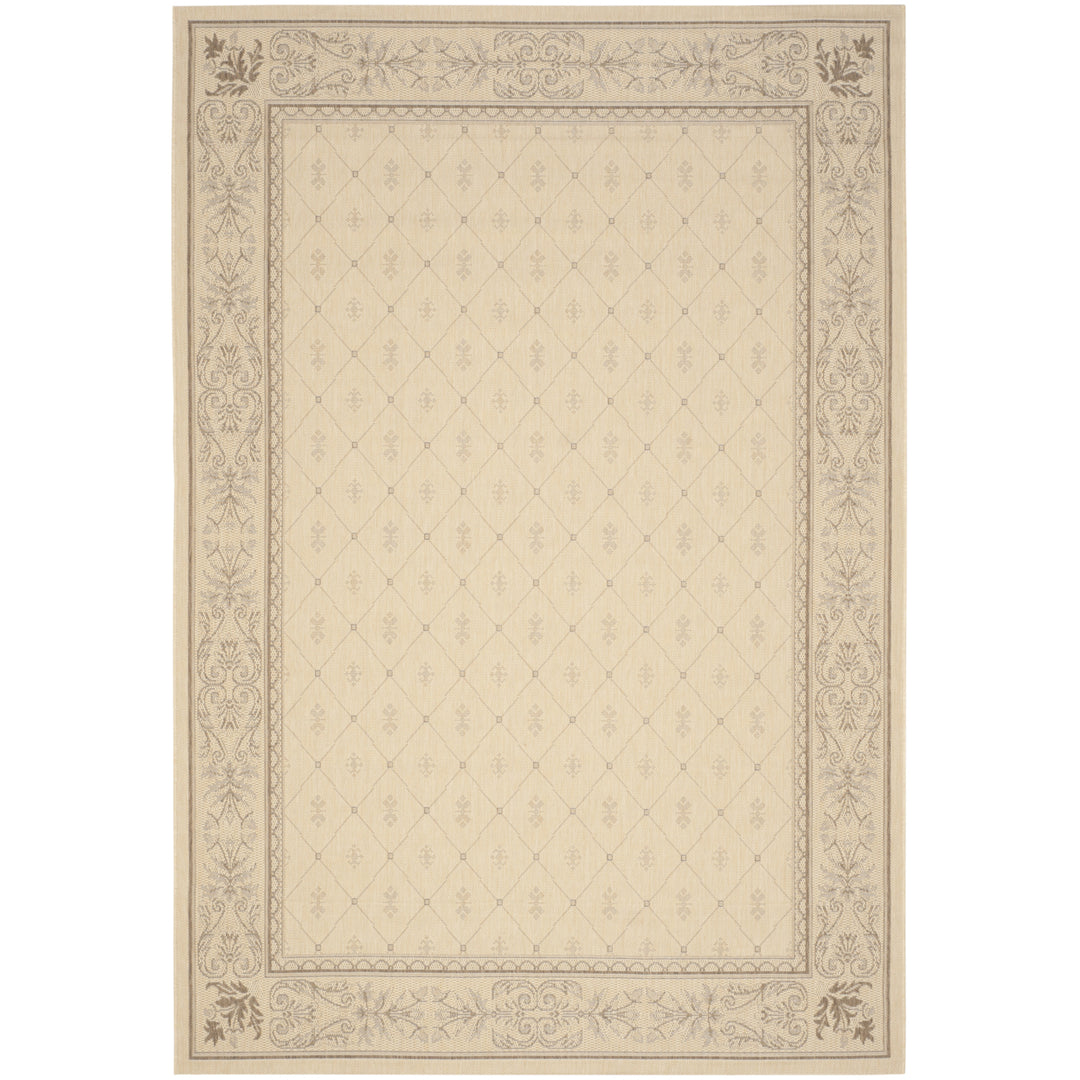 SAFAVIEH Outdoor CY2326-3001 Courtyard Natural / Brown Rug Image 10
