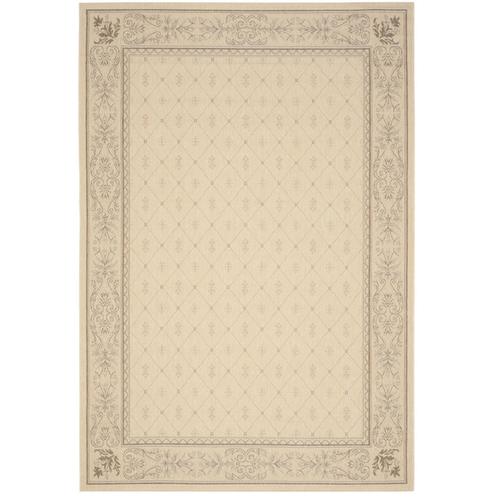 SAFAVIEH Outdoor CY2326-3001 Courtyard Natural / Brown Rug Image 1