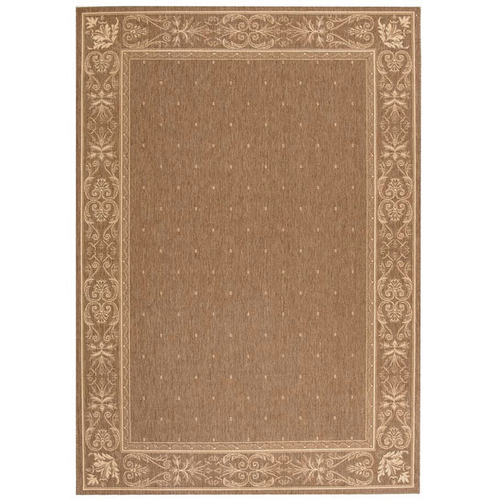 SAFAVIEH Outdoor CY2326-3009 Courtyard Brown / Natural Rug Image 8