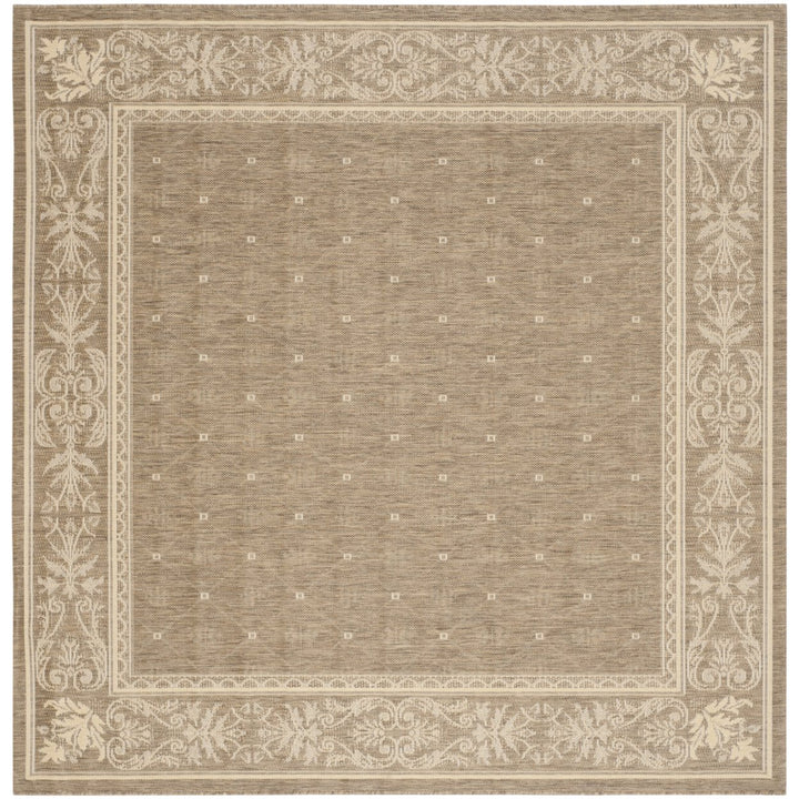 SAFAVIEH Outdoor CY2326-3009 Courtyard Brown / Natural Rug Image 10