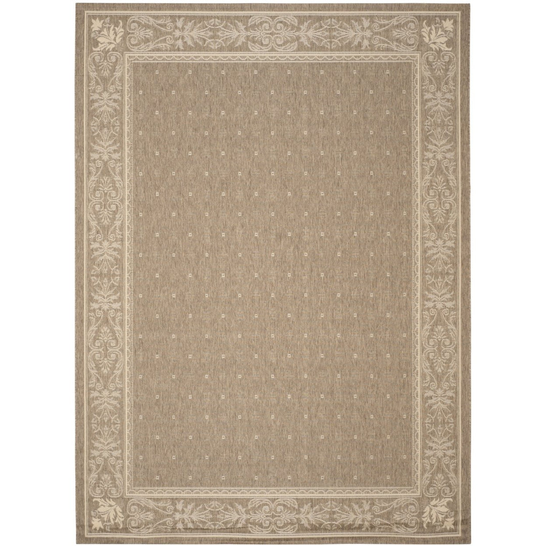 SAFAVIEH Outdoor CY2326-3009 Courtyard Brown / Natural Rug Image 11