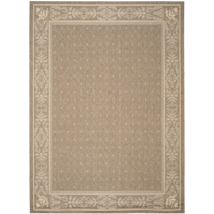 SAFAVIEH Outdoor CY2326-3009 Courtyard Brown / Natural Rug Image 11