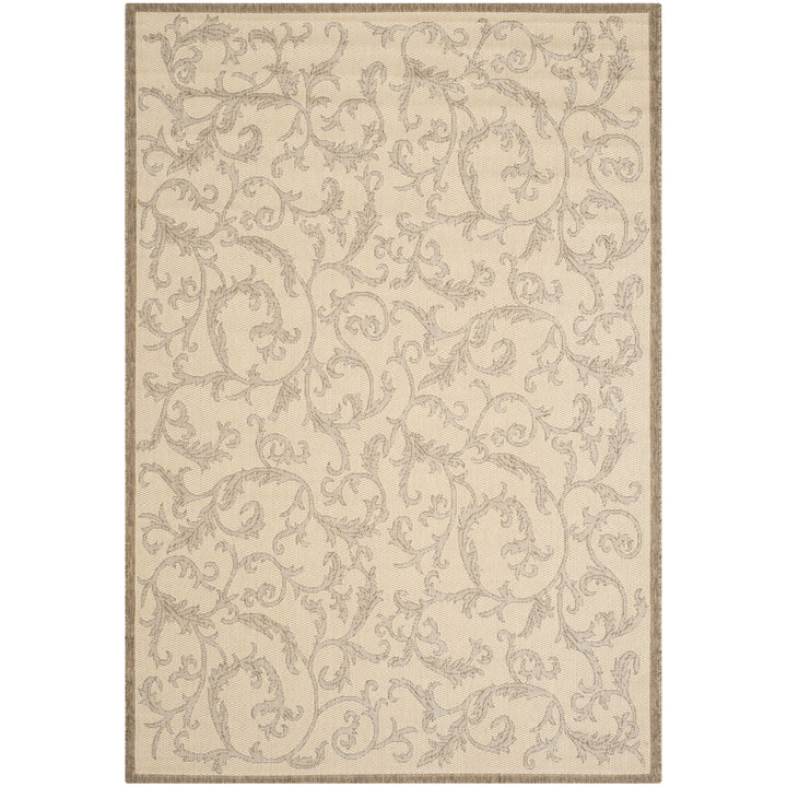 SAFAVIEH Outdoor CY2653-3001 Courtyard Natural / Brown Rug Image 6