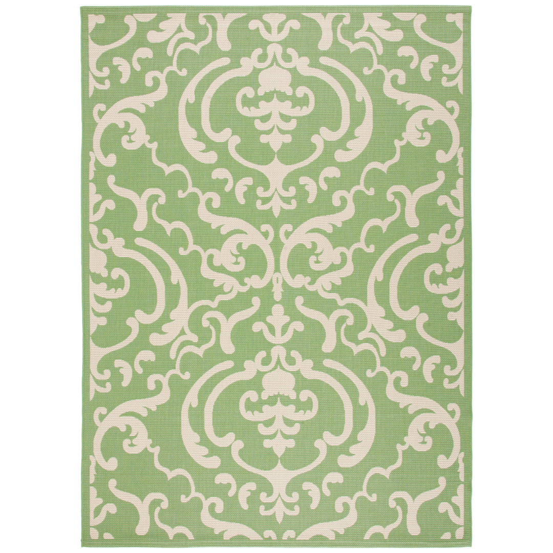 SAFAVIEH Outdoor CY2663-1E06 Courtyard Olive / Natural Rug Image 10