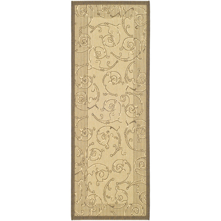 SAFAVIEH Outdoor CY2665-3001 Courtyard Natural / Brown Rug Image 4