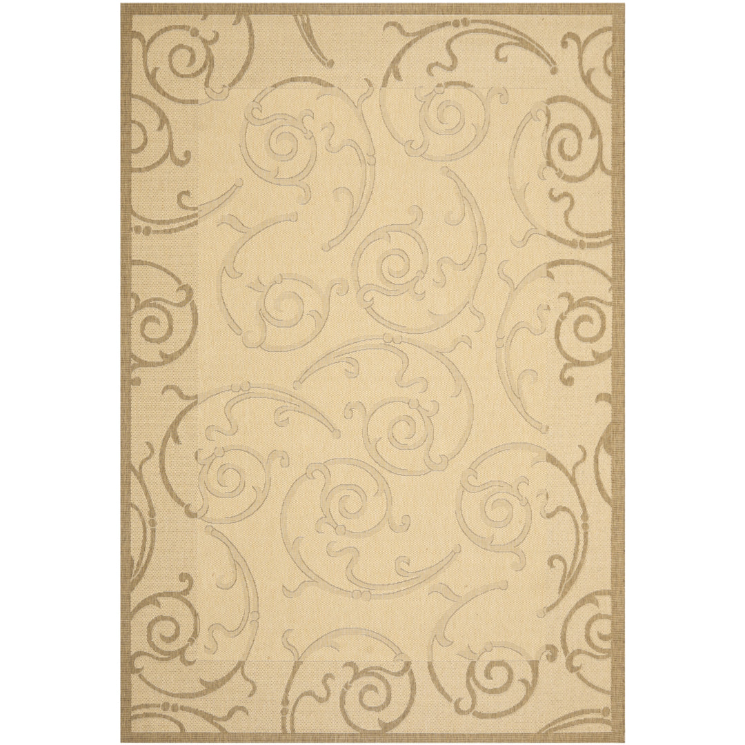 SAFAVIEH Outdoor CY2665-3001 Courtyard Natural / Brown Rug Image 9