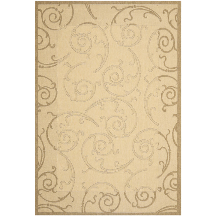 SAFAVIEH Outdoor CY2665-3001 Courtyard Natural / Brown Rug Image 9