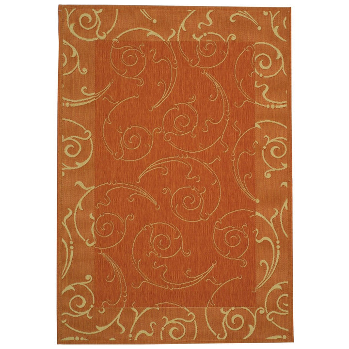 SAFAVIEH Outdoor CY2665-3201 Courtyard Natural / Terra Rug Image 11