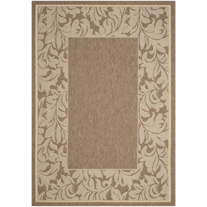 SAFAVIEH Outdoor CY2666-3009 Courtyard Brown / Natural Rug Image 5