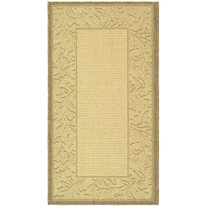 SAFAVIEH Outdoor CY2666-3001 Courtyard Natural / Brown Rug Image 1