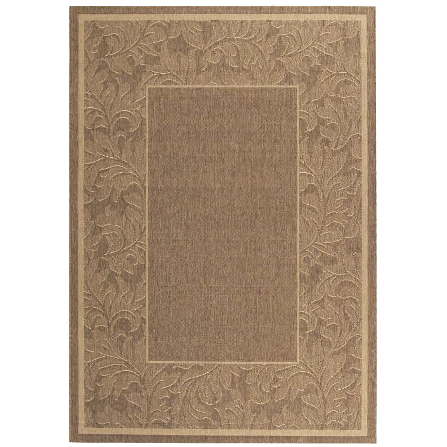 SAFAVIEH Outdoor CY2666-3009 Courtyard Brown / Natural Rug Image 7