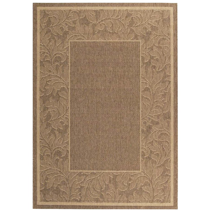 SAFAVIEH Outdoor CY2666-3009 Courtyard Brown / Natural Rug Image 1