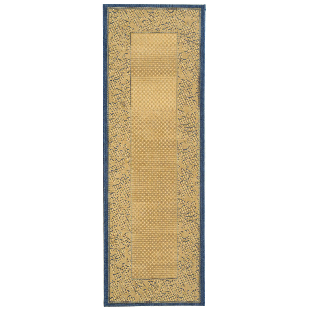 SAFAVIEH Outdoor CY2666-1E01 Courtyard Natural / Olive Rug Image 3