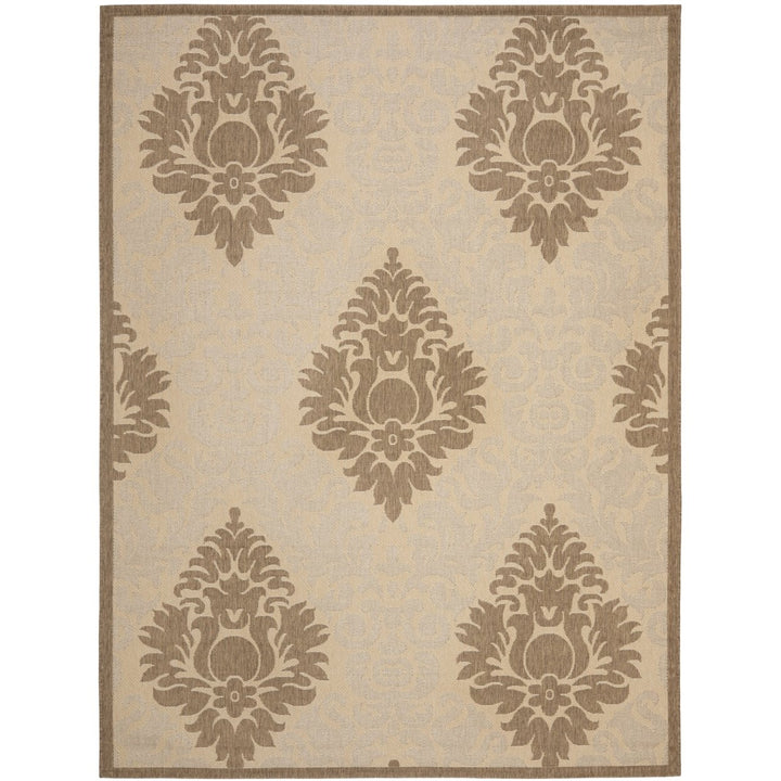 SAFAVIEH Outdoor CY2714-3001 Courtyard Natural / Brown Rug Image 4