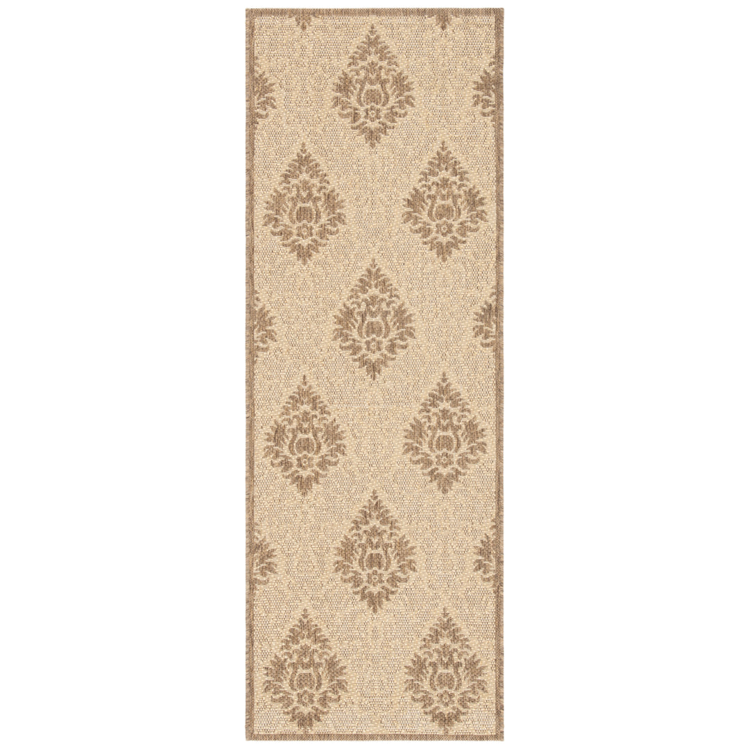 SAFAVIEH Outdoor CY2714-3001 Courtyard Natural / Brown Rug Image 6