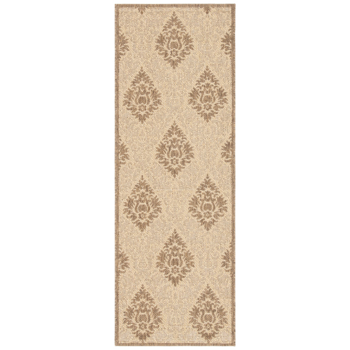 SAFAVIEH Outdoor CY2714-3001 Courtyard Natural / Brown Rug Image 6