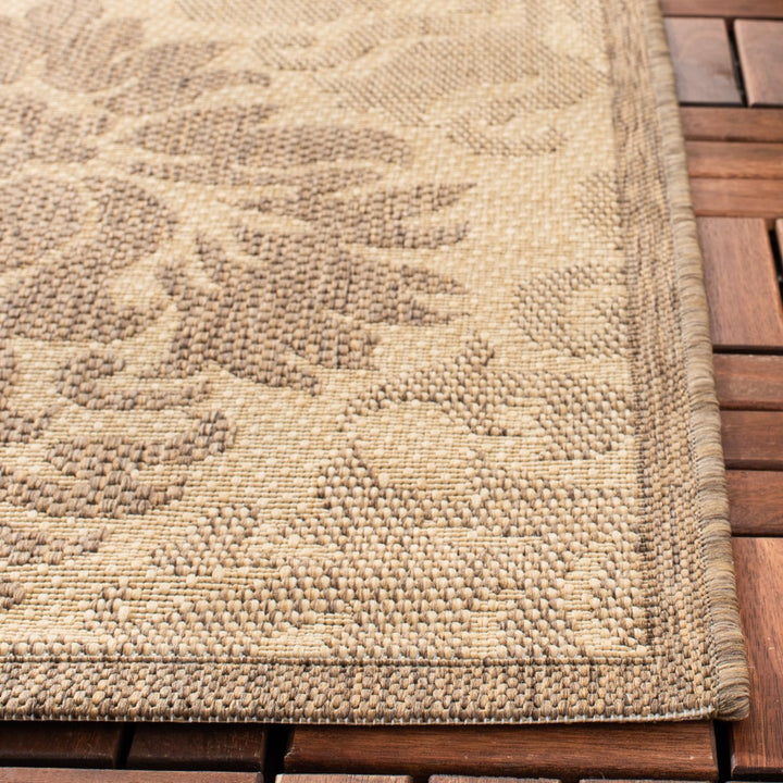 SAFAVIEH Outdoor CY2714-3001 Courtyard Natural / Brown Rug Image 7