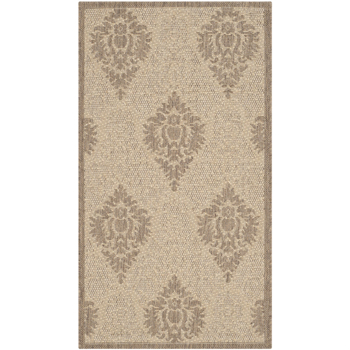 SAFAVIEH Outdoor CY2714-3001 Courtyard Natural / Brown Rug Image 9