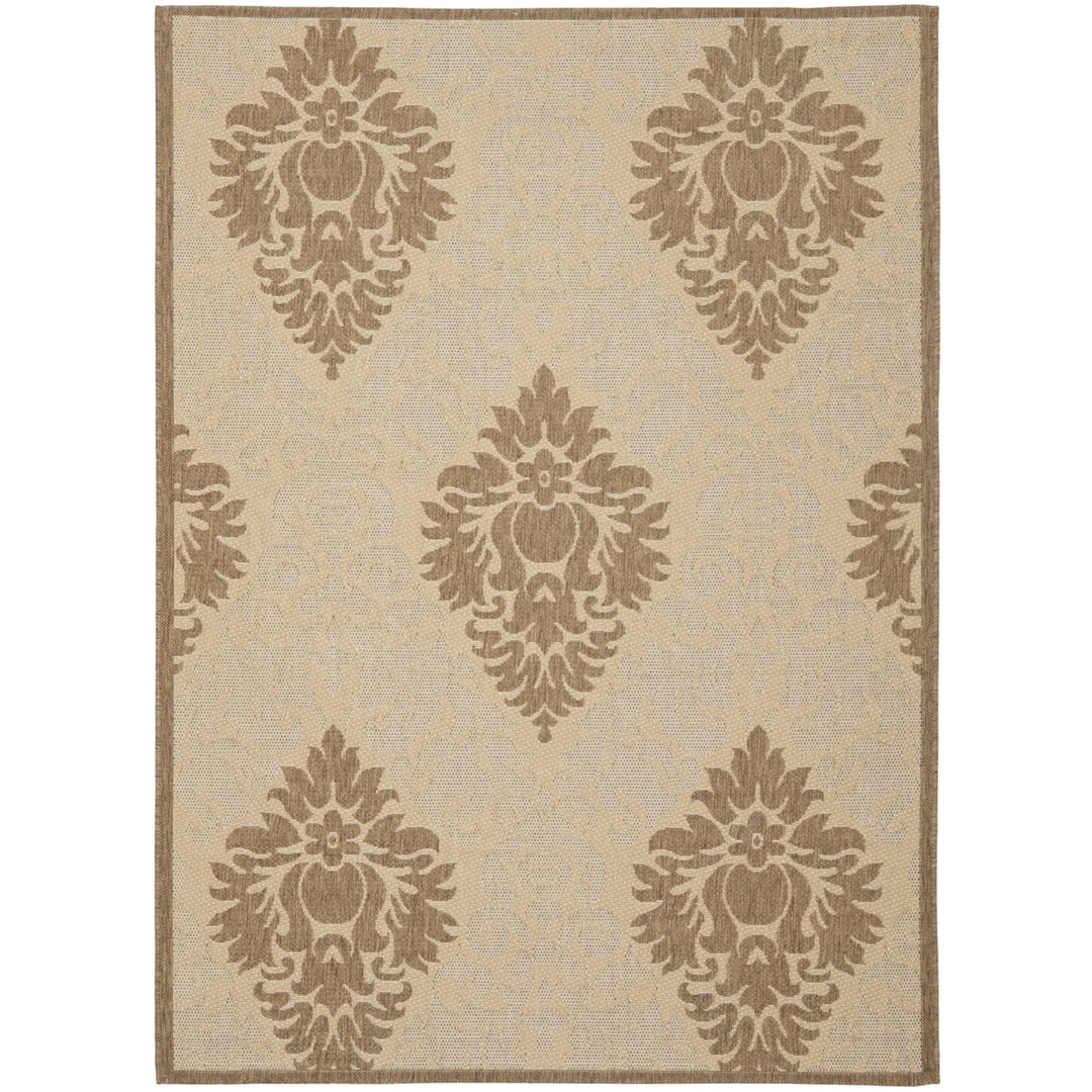SAFAVIEH Outdoor CY2714-3001 Courtyard Natural / Brown Rug Image 11