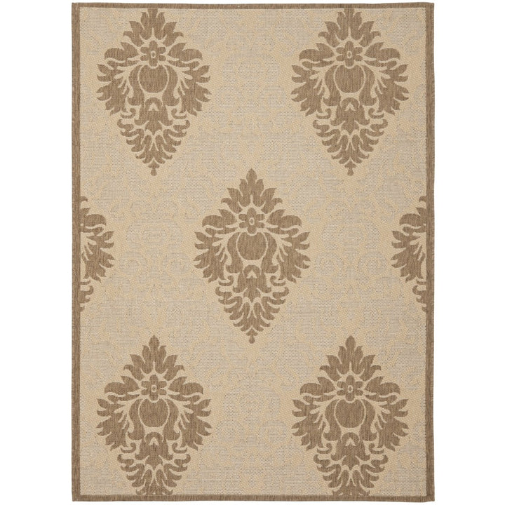 SAFAVIEH Outdoor CY2714-3001 Courtyard Natural / Brown Rug Image 1