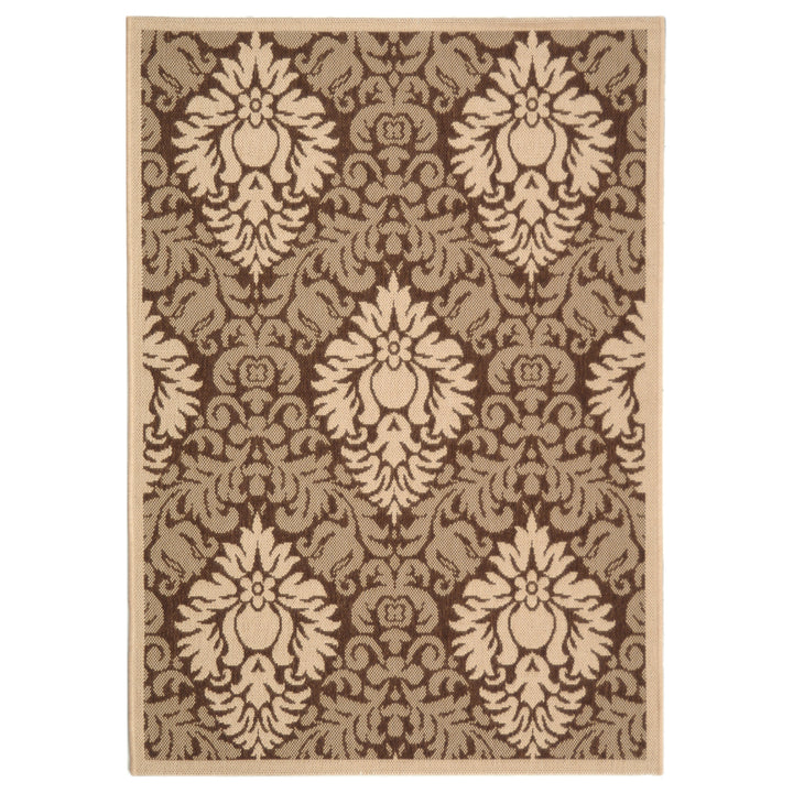 SAFAVIEH Outdoor CY2714-3009 Courtyard Brown / Natural Rug Image 9