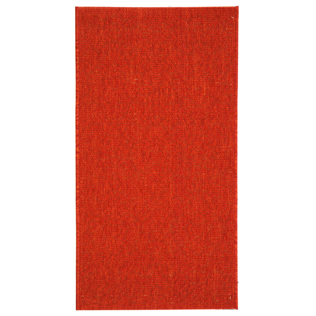 SAFAVIEH Outdoor CY2714-3777 Courtyard Collection Red / Red Rug Image 1