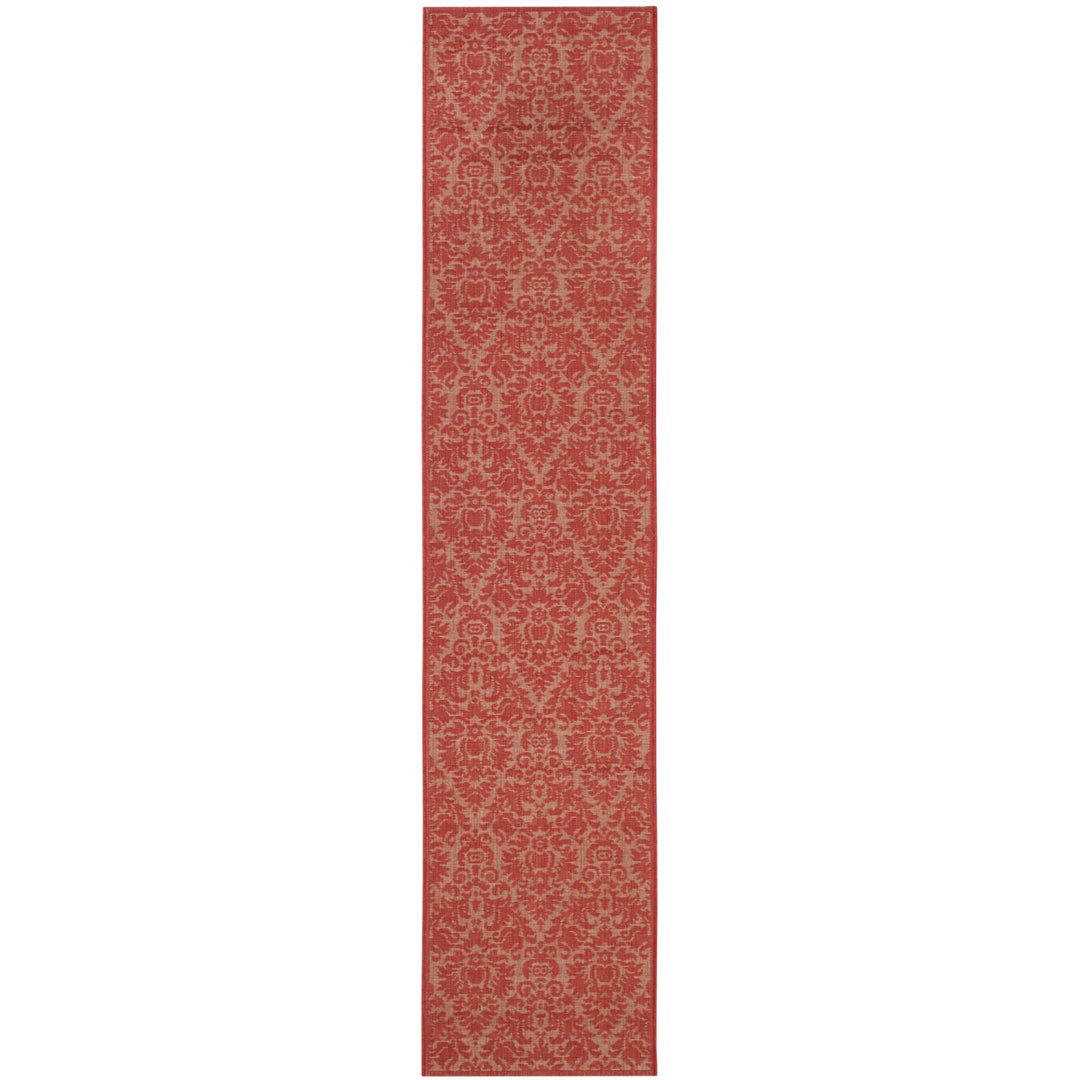 SAFAVIEH Outdoor CY2714-3777 Courtyard Collection Red / Red Rug Image 1