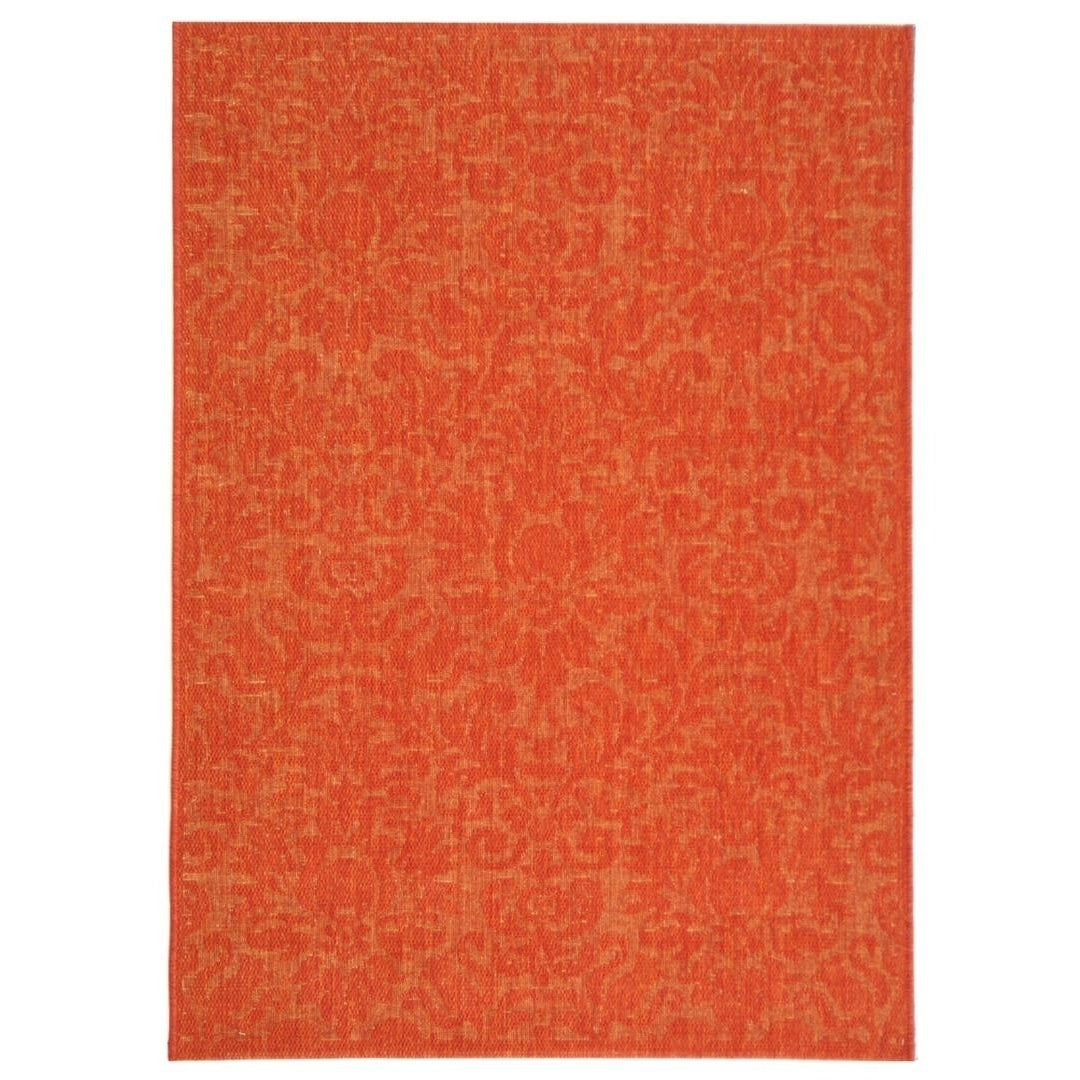 SAFAVIEH Outdoor CY2714-3777 Courtyard Collection Red / Red Rug Image 6