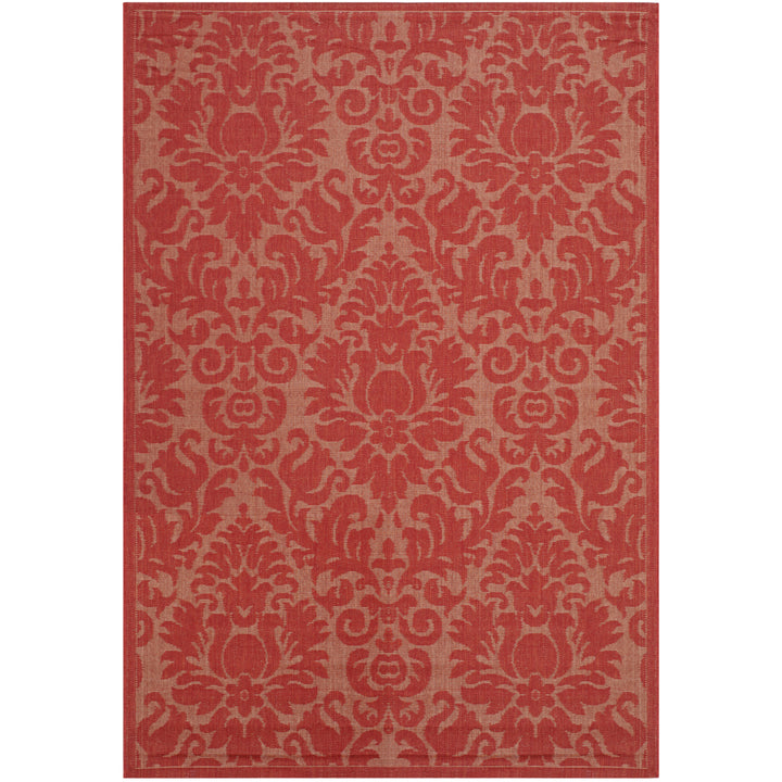 SAFAVIEH Outdoor CY2714-3777 Courtyard Collection Red / Red Rug Image 7
