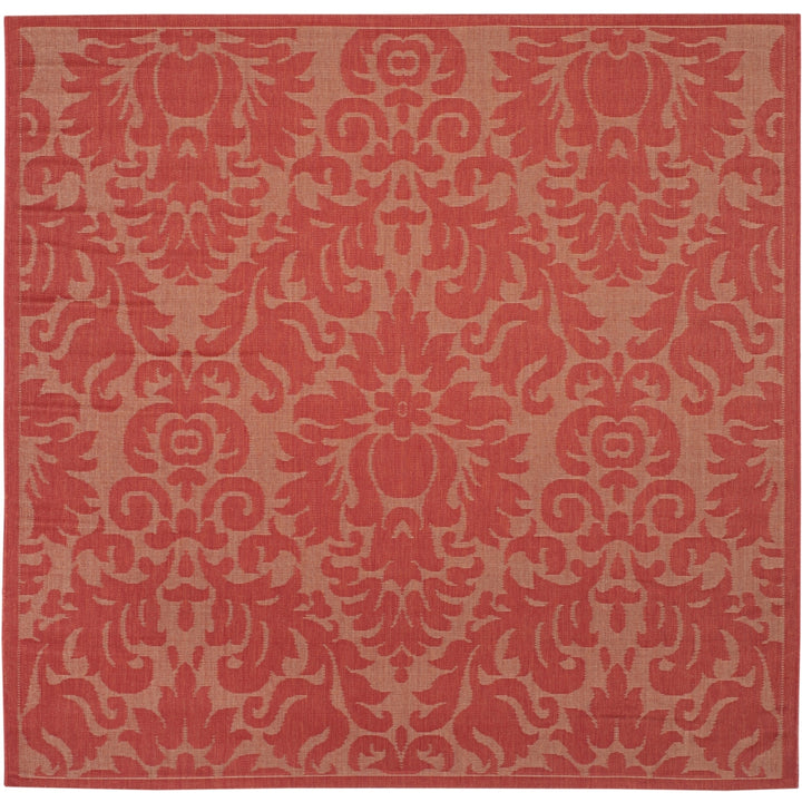 SAFAVIEH Outdoor CY2714-3777 Courtyard Collection Red / Red Rug Image 11