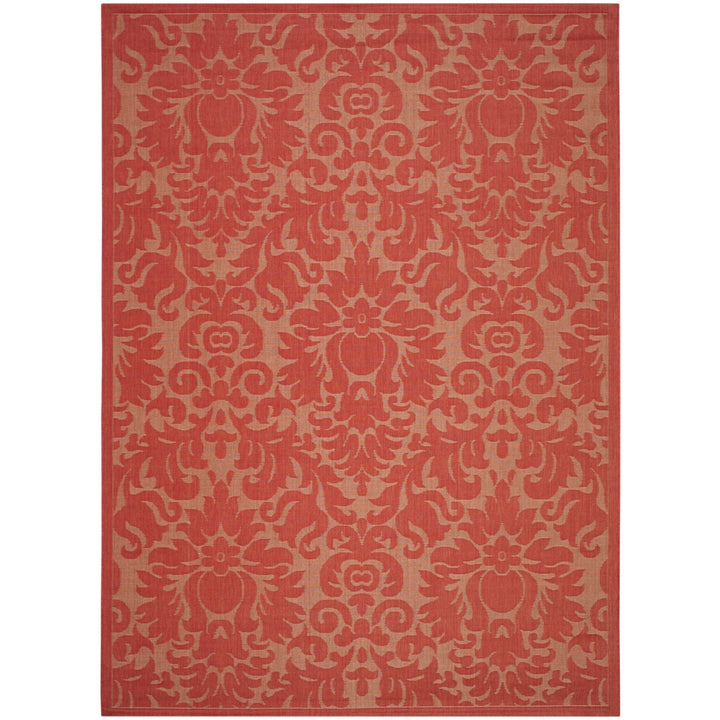 SAFAVIEH Outdoor CY2714-3777 Courtyard Collection Red / Red Rug Image 12