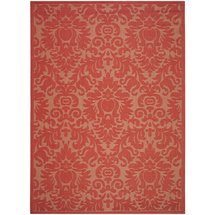 SAFAVIEH Outdoor CY2714-3777 Courtyard Collection Red / Red Rug Image 1