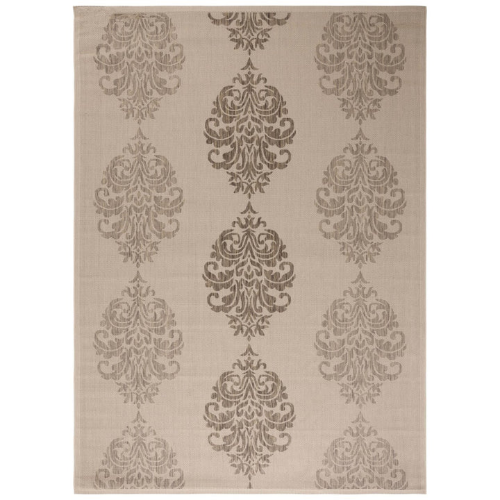 SAFAVIEH Outdoor CY2720-3001 Courtyard Natural / Brown Rug Image 1