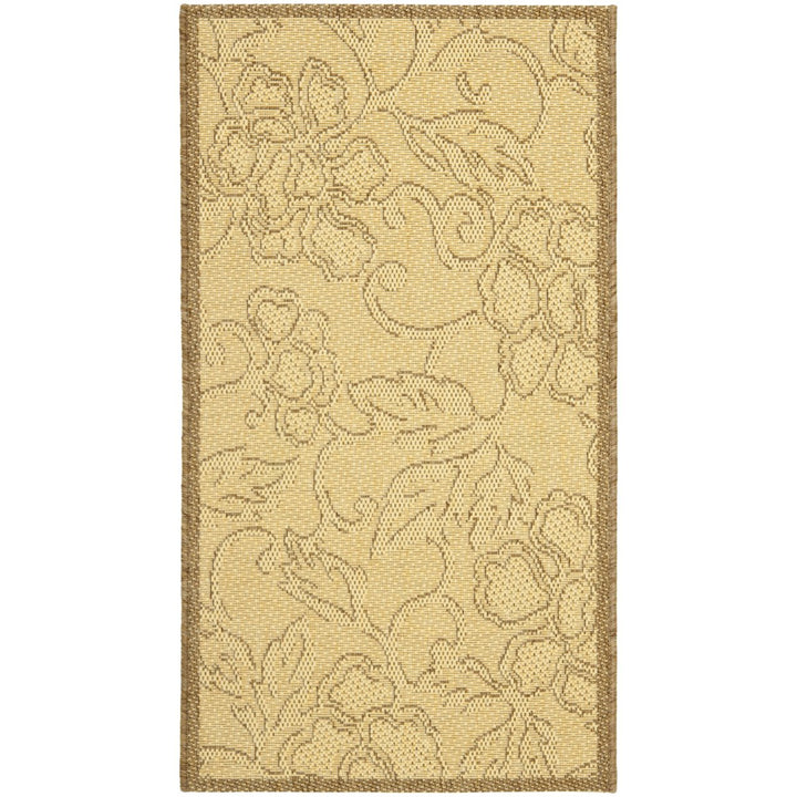 SAFAVIEH Outdoor CY2726-3001 Courtyard Natural / Brown Rug Image 2