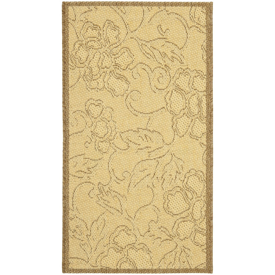 SAFAVIEH Outdoor CY2726-3001 Courtyard Natural / Brown Rug Image 1