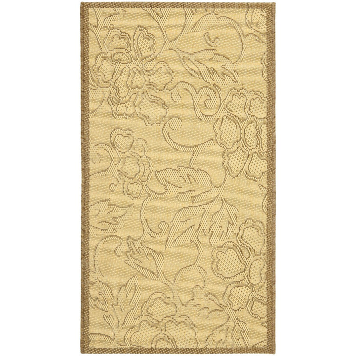 SAFAVIEH Outdoor CY2726-3001 Courtyard Natural / Brown Rug Image 1