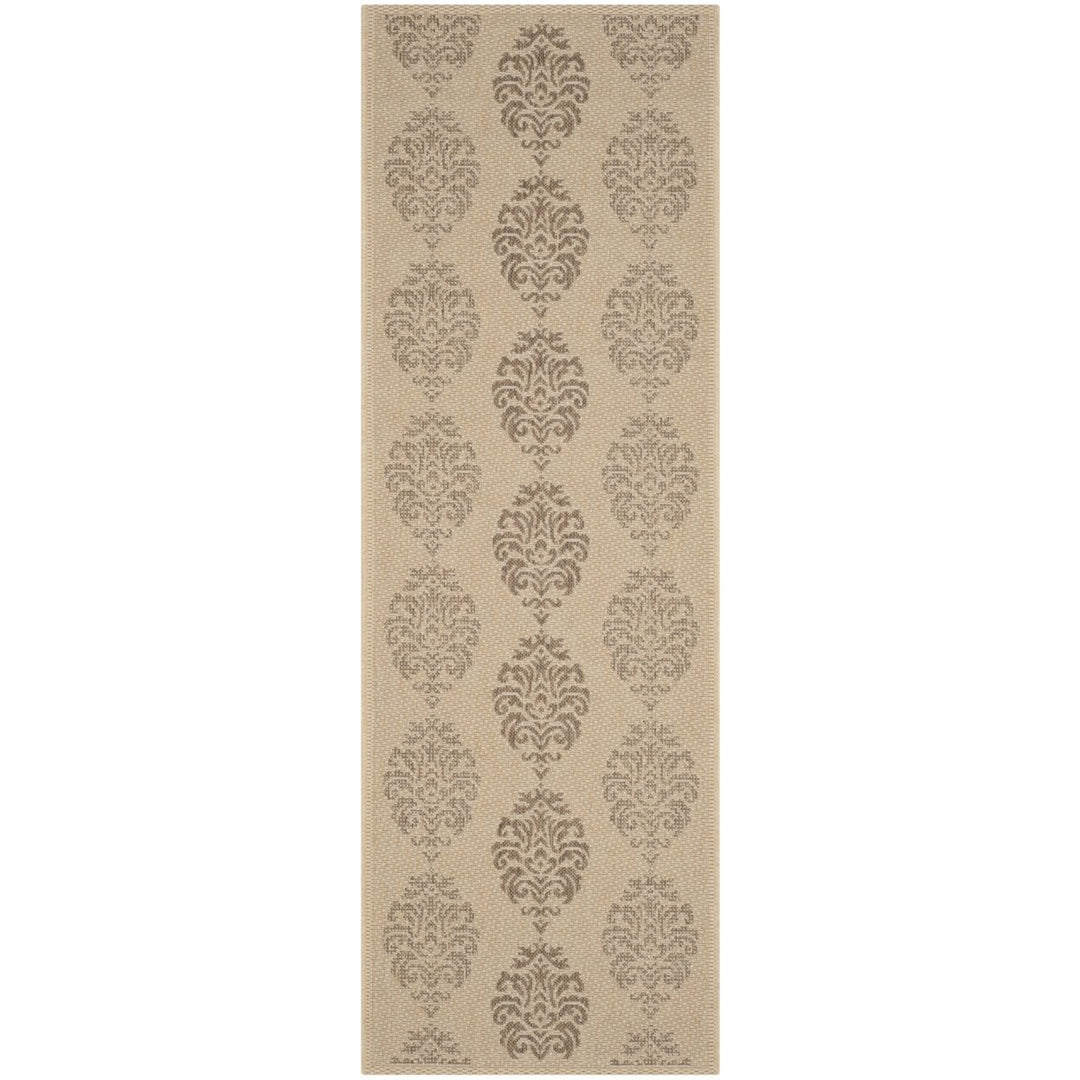 SAFAVIEH Outdoor CY2720-3001 Courtyard Natural / Brown Rug Image 6