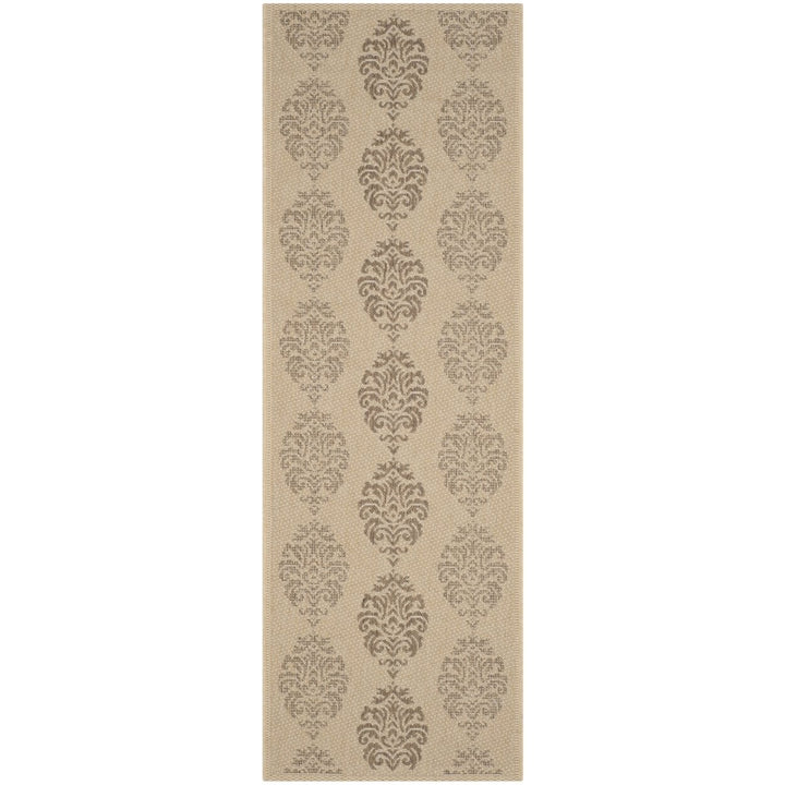 SAFAVIEH Outdoor CY2720-3001 Courtyard Natural / Brown Rug Image 6