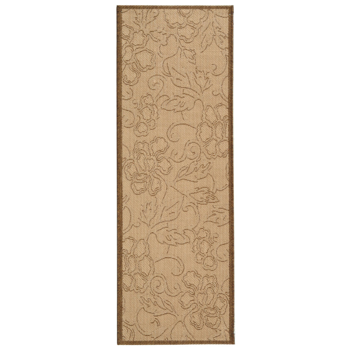 SAFAVIEH Outdoor CY2726-3001 Courtyard Natural / Brown Rug Image 3