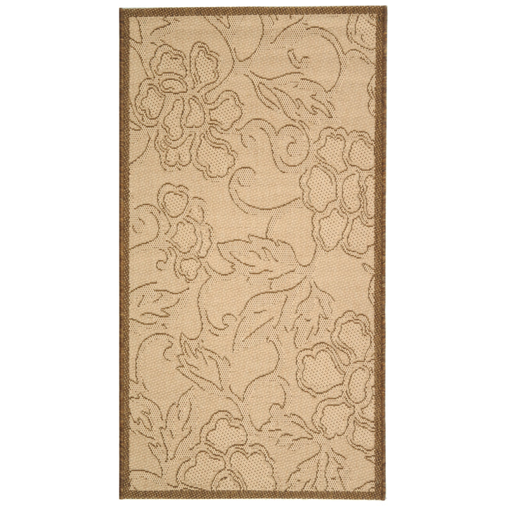 SAFAVIEH Outdoor CY2726-3001 Courtyard Natural / Brown Rug Image 4