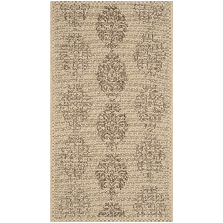 SAFAVIEH Outdoor CY2720-3001 Courtyard Natural / Brown Rug Image 9
