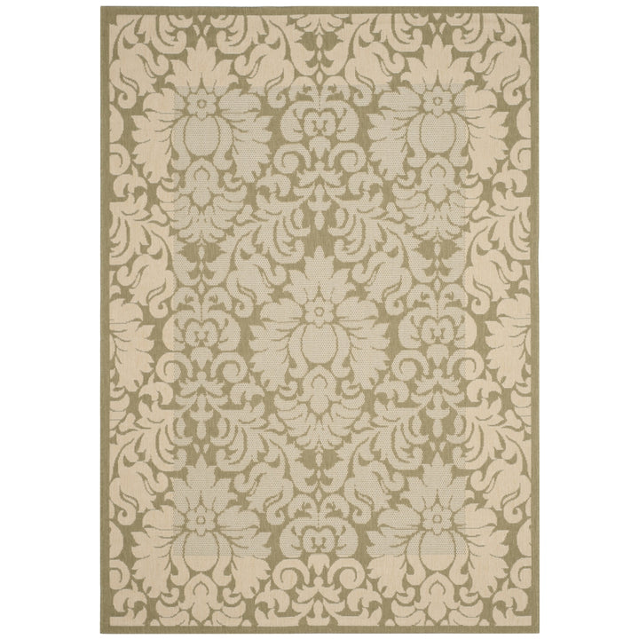 SAFAVIEH Outdoor CY2727-1E06 Courtyard Olive / Natural Rug Image 5