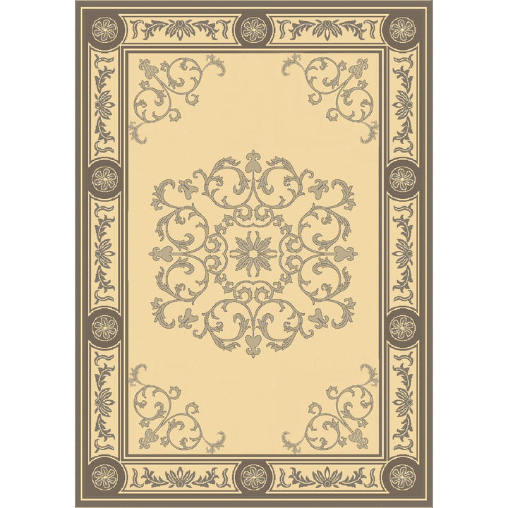 SAFAVIEH Indoor Outdoor CY2914-3908 Courtyard Black / Sand Rug Image 1