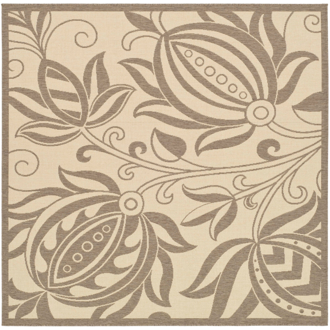 SAFAVIEH Outdoor CY2961-3001 Courtyard Natural / Brown Rug Image 6
