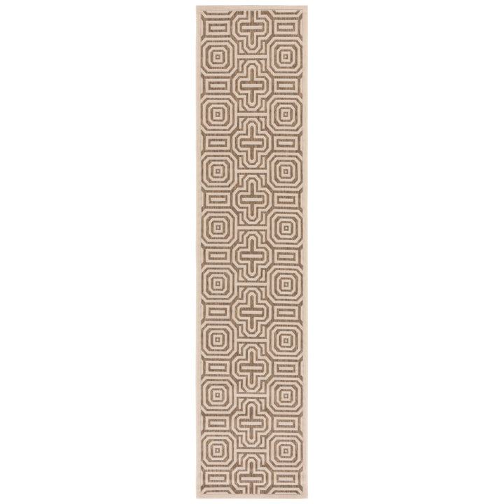 SAFAVIEH Outdoor CY2962-3001 Courtyard Natural / Brown Rug Image 3