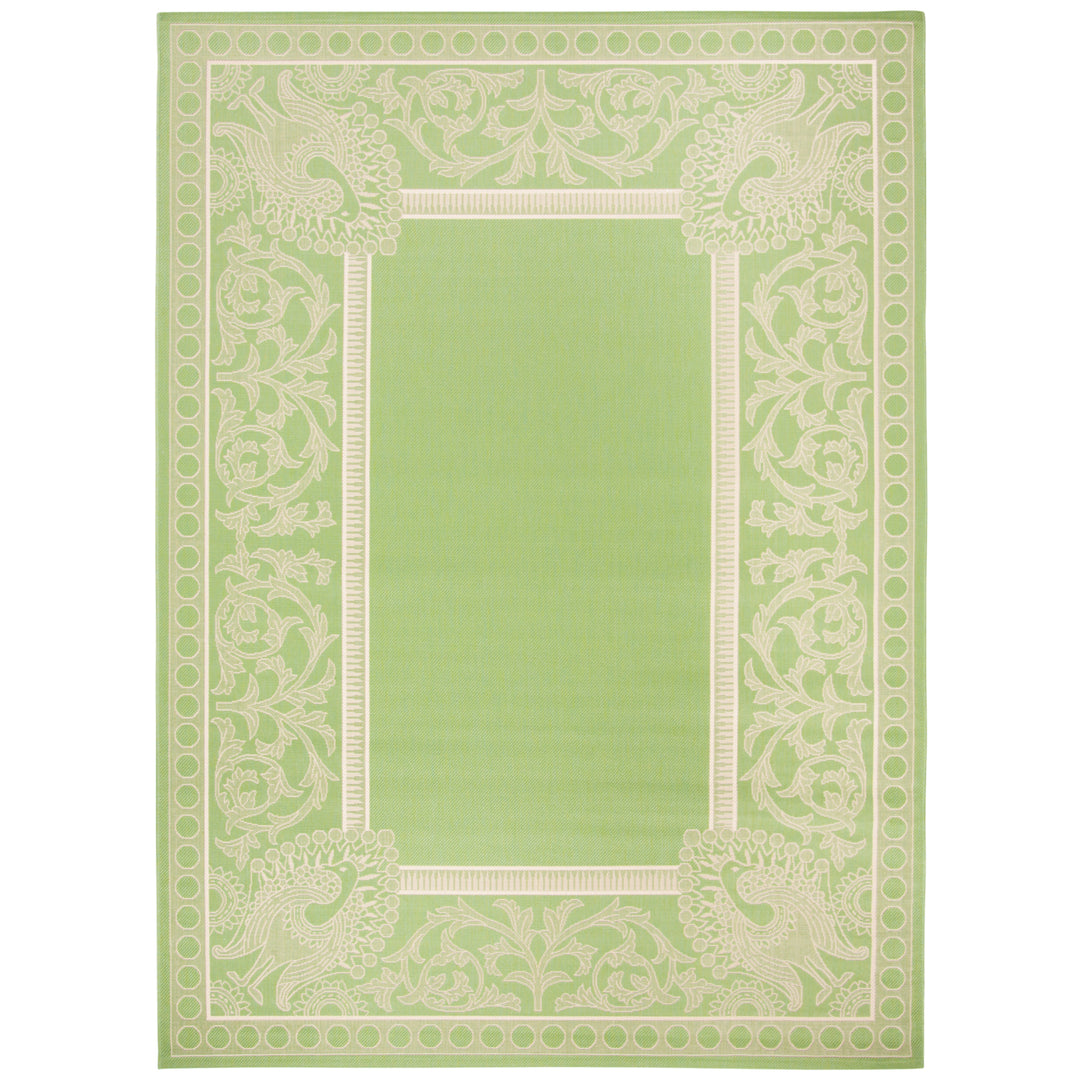 SAFAVIEH Outdoor CY2965-1E06 Courtyard Olive / Natural Rug Image 10