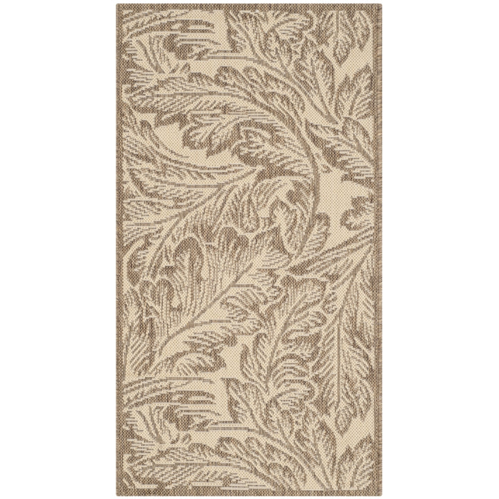 SAFAVIEH Outdoor CY2996-3001 Courtyard Natural / Brown Rug Image 7