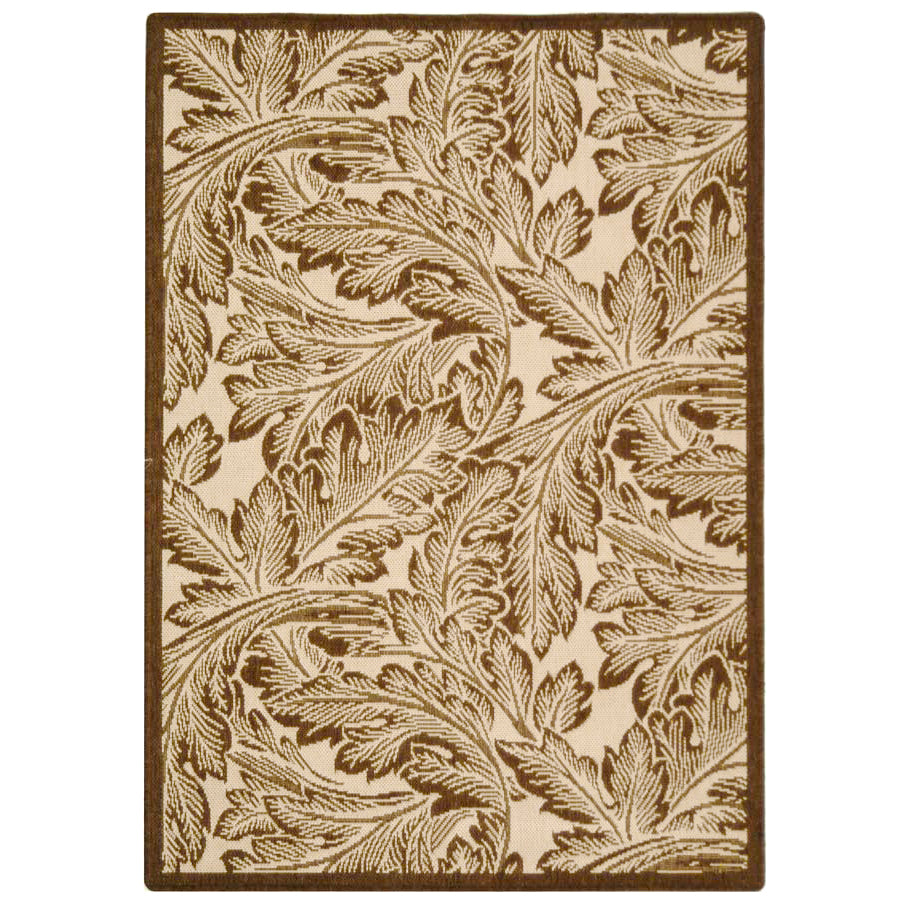 SAFAVIEH Outdoor CY2996-3001 Courtyard Natural / Brown Rug Image 8