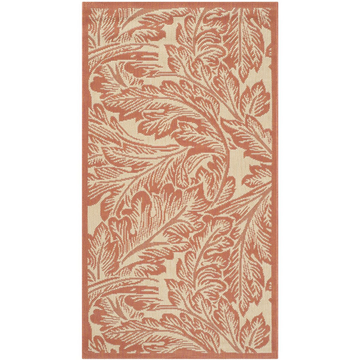 SAFAVIEH Outdoor CY2996-3201 Courtyard Natural / Terra Rug Image 4