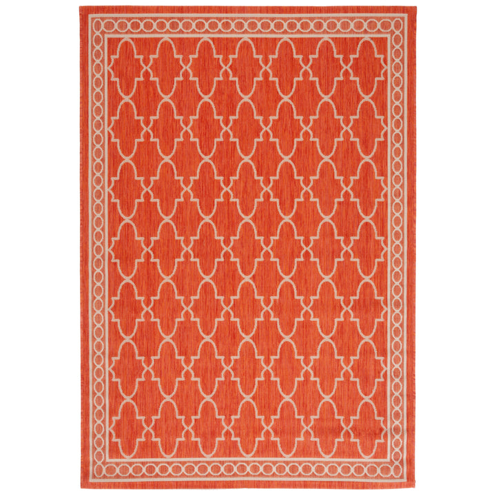SAFAVIEH Outdoor CY5142A Courtyard Collection Rust / Sand Rug Image 8